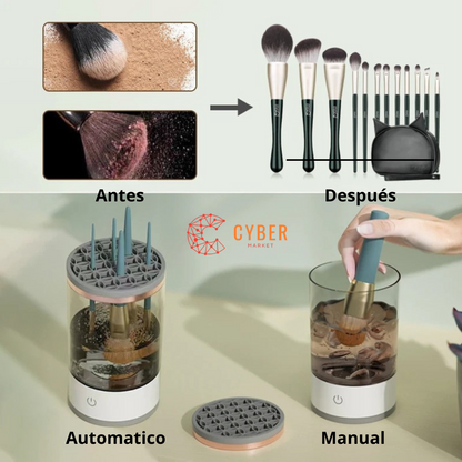 Limpiador de Brochas de Maquillaje 3 en 1