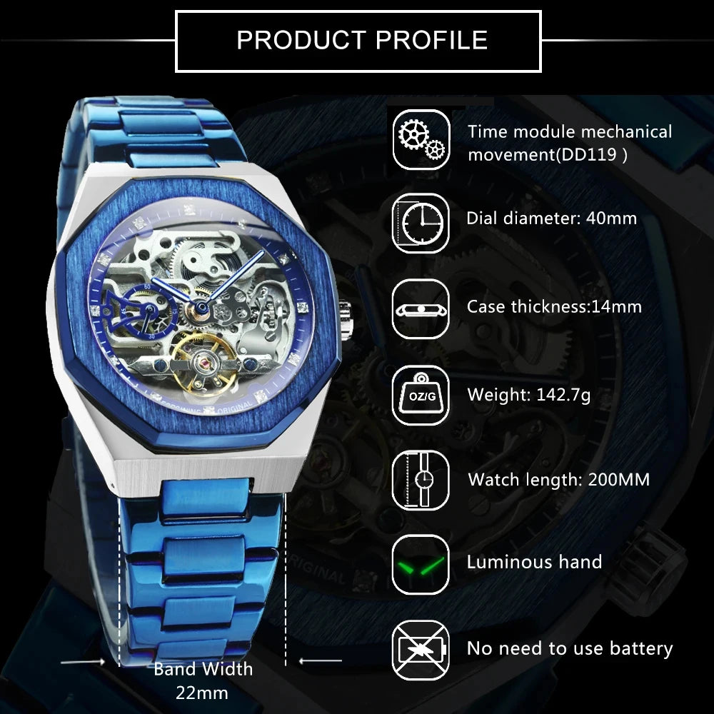 Reloj automático para hombre
